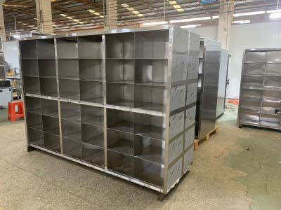 Recently signed a cooperation with the storage box customer, understand importance of unity  Stainless steel lockers Huazhi OEM Industrial Products 1